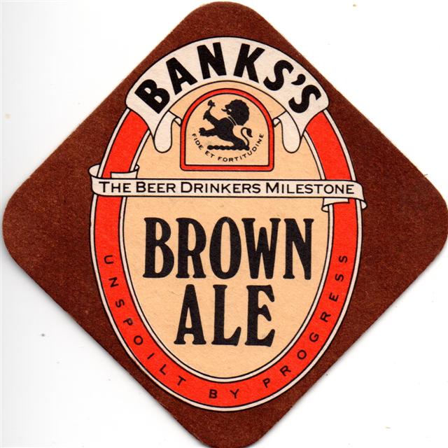 wolverhampton wm-gb banks raute 1a (190-banks's brown ale) 